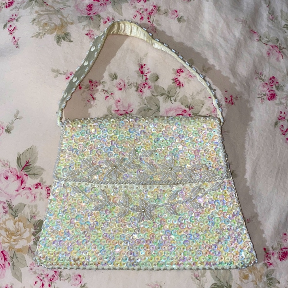 Vintage Sequins & Beads Evening Bag